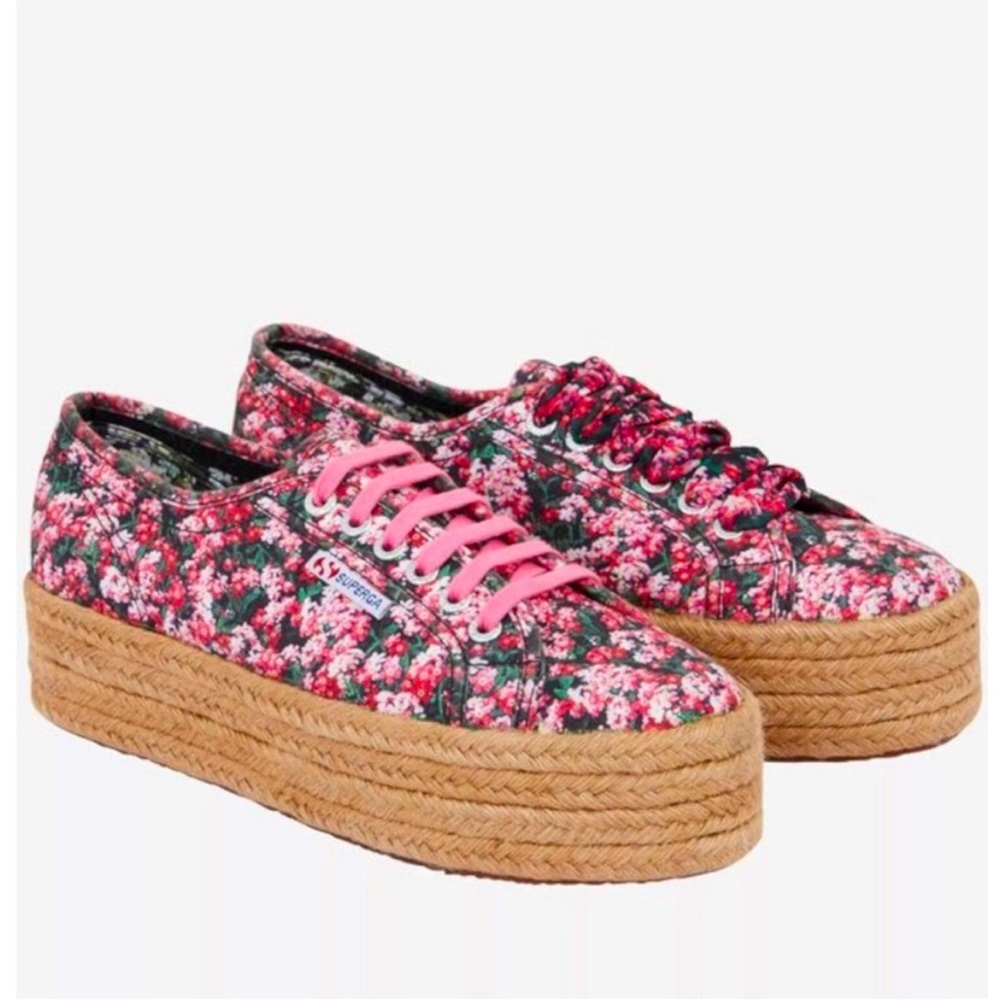 Superga X Mary Katrantzou Platform Espadrille Sneakers 
NIB